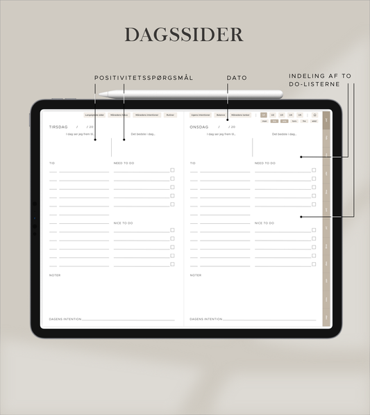 The Digital Vocation Planner | Tolv måneders DIGITAL planlægning (DANSK)